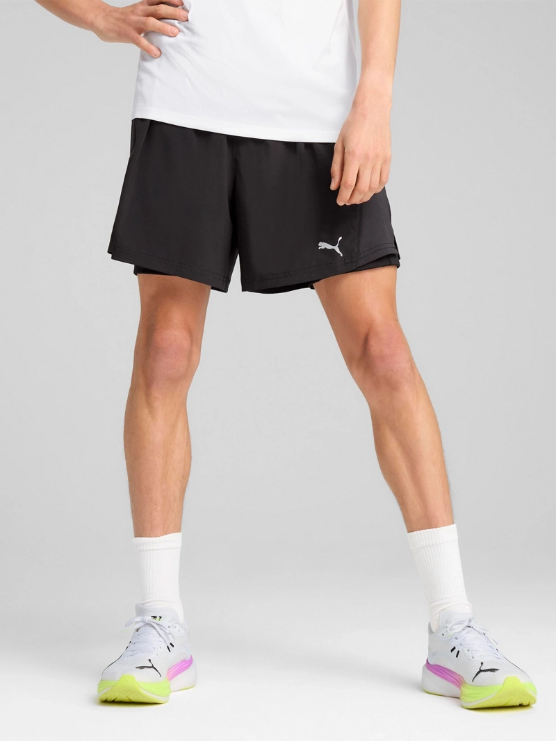 SHORT HOMBRE PUMA M RUN VELOCITY 2IN1 NEGRO - 1