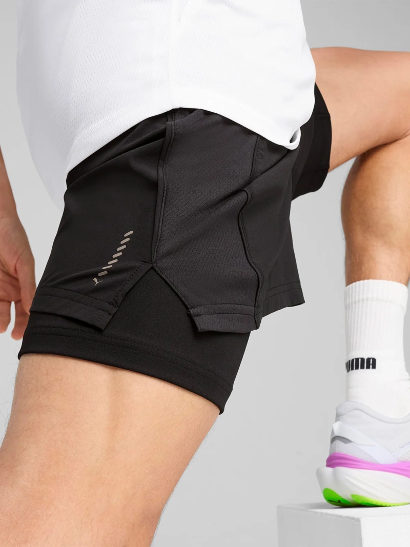 SHORT HOMBRE PUMA M RUN VELOCITY 2IN1 NEGRO - 4
