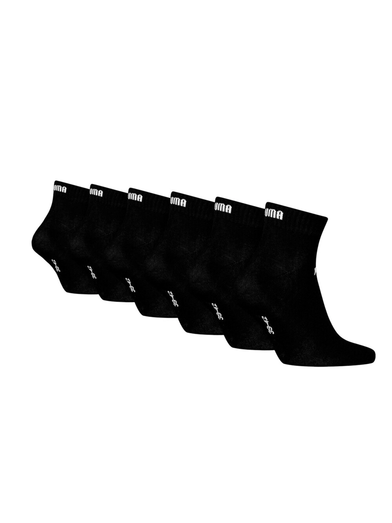 MEDIAS UNISEX PUMA ELEMENTS QUARTER 6P NEGRO - 6 PACK - 2