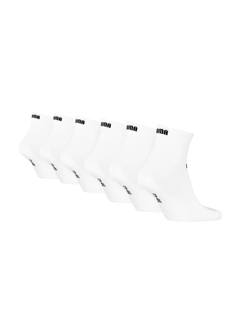 MEDIAS UNISEX PUMA ELEMENTS QUARTER 6P BLANCO - 6 PACK - 2