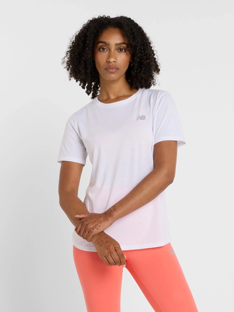 POLO MUJER NEW BALANCE POLY SPORT ESSENTIALS HEATHERTECH - 1