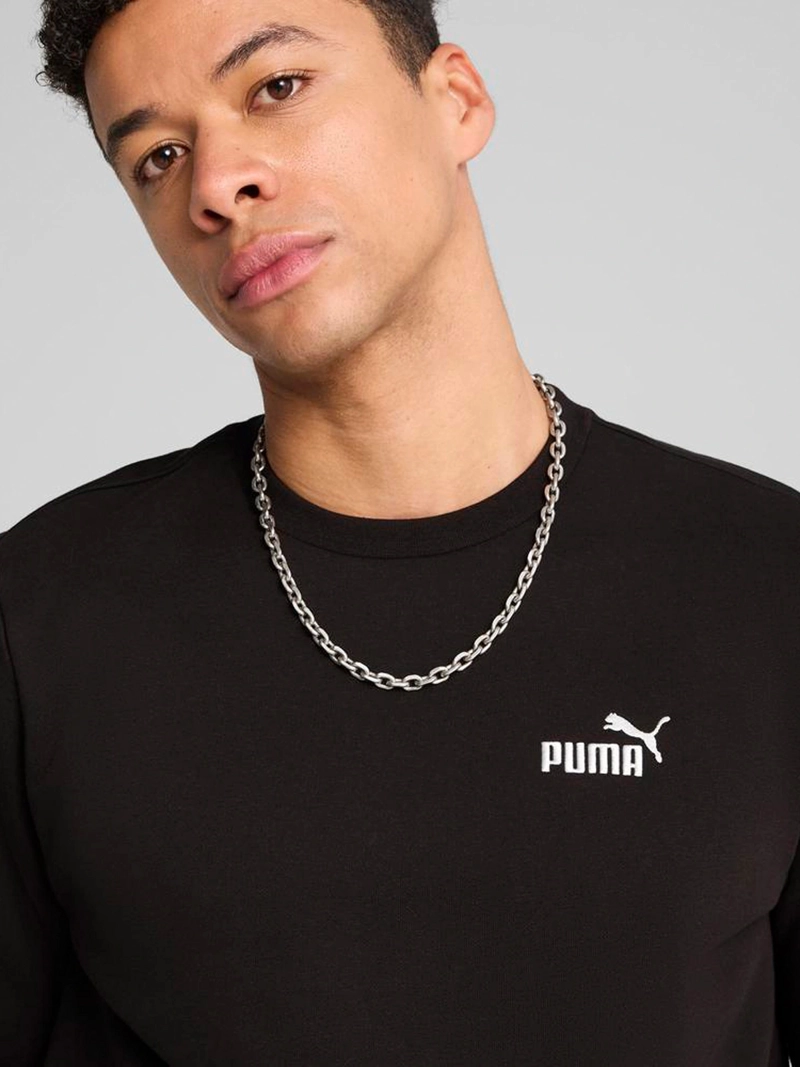 POLERÓN HOMBRE PUMA ESS SMALL NO. 1 LOGO CREW FL NEGRO - 5