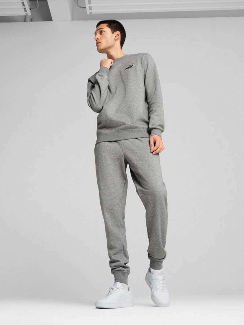 POLERÓN HOMBRE PUMA ESS SMALL NO. 1 LOGO CREW FL GRIS - 2