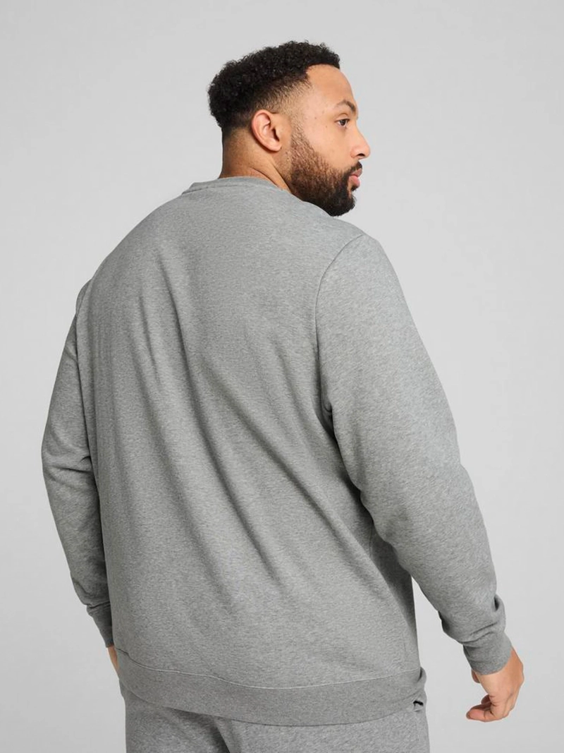 POLERÓN HOMBRE PUMA ESS SMALL NO. 1 LOGO CREW FL GRIS - 3