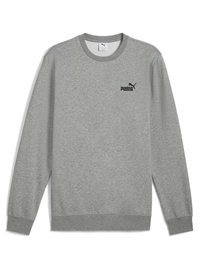 POLERÓN HOMBRE PUMA ESS SMALL NO. 1 LOGO CREW FL GRIS - 5