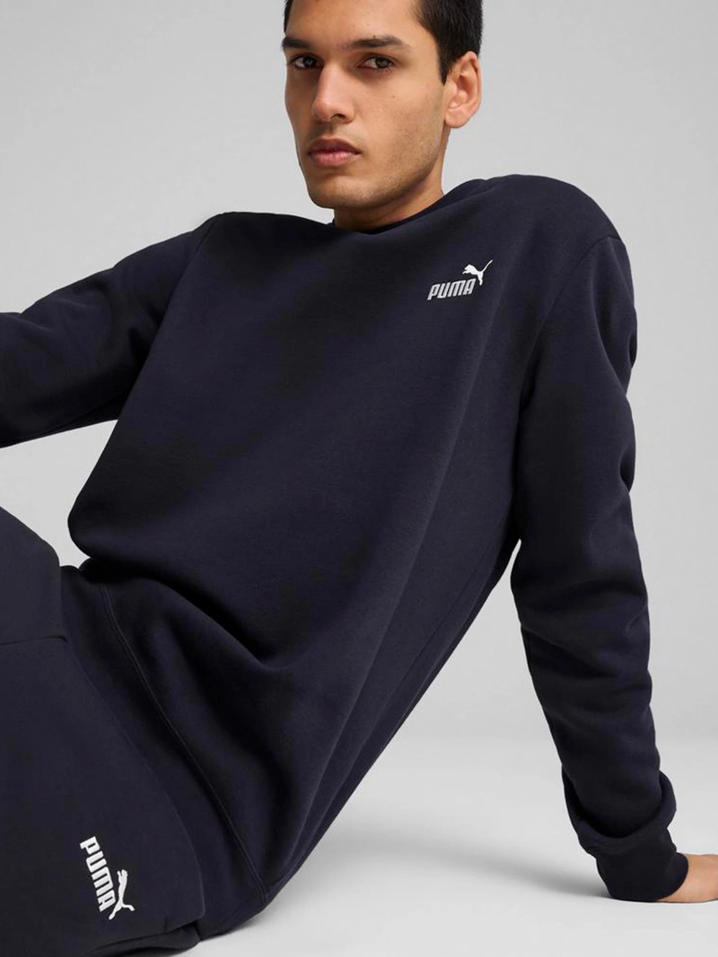POLERÓN HOMBRE PUMA ESS SMALL NO. 1 LOGO CREW FL AZUL MARINO - 5