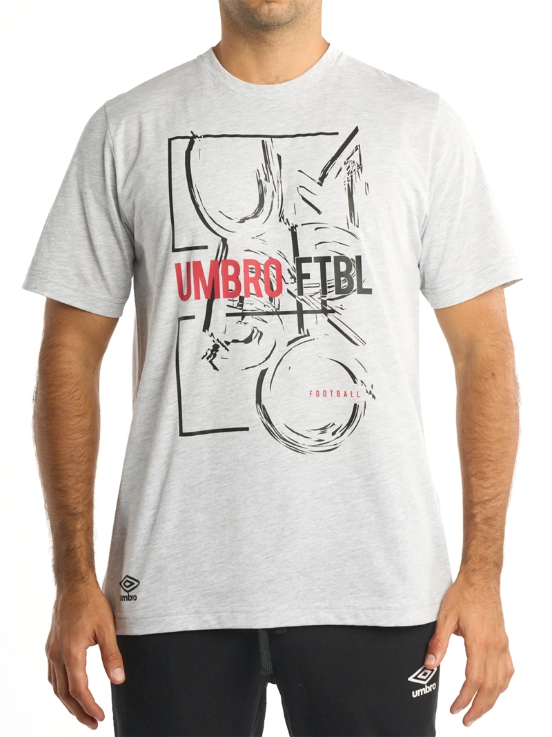 POLO HOMBRE UMBRO ESTAMPADO DR24013-ASH ALGODÓN MULTICOLOR - 1