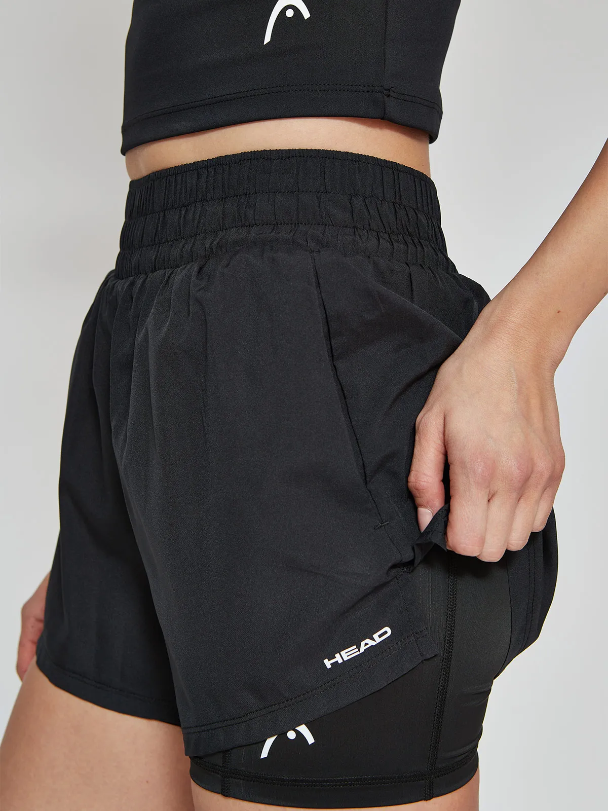 SHORT DEPORTIVO MUJER HEAD TRAIN 2EN1 - 3
