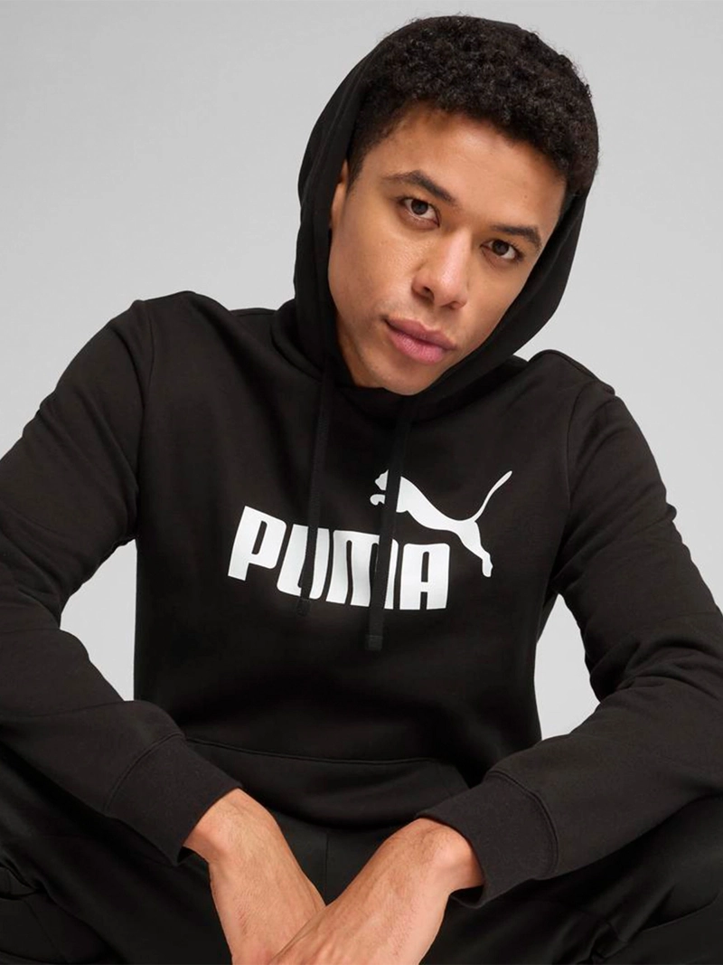 POLERÓN HOODIE HOMBRE PUMA ESSENTIALS NO.1 LOGO - 1