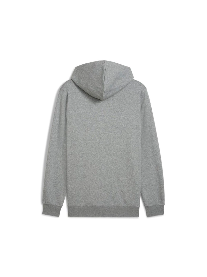 POLERÓN HOMBRE PUMA HOODIE ESSENTIALS NO.1 LOGO GRIS - 5