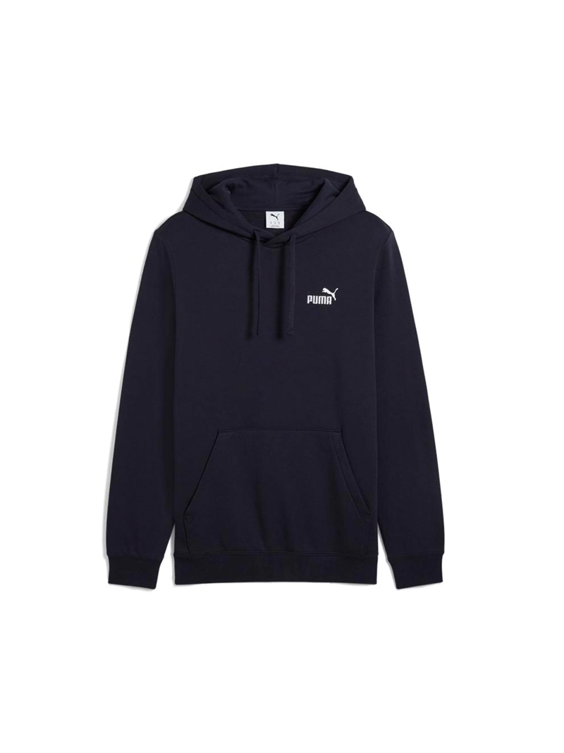 POLERÓN HOMBRE PUMA HOODIE ESSENTIALS NO.1 LOGO AZUL MARINO - 4