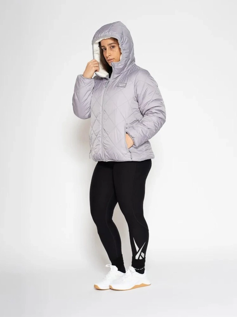 CASACA MUJER REEBOK PUFFER REVERSED TO SNOW FLEECE - 3