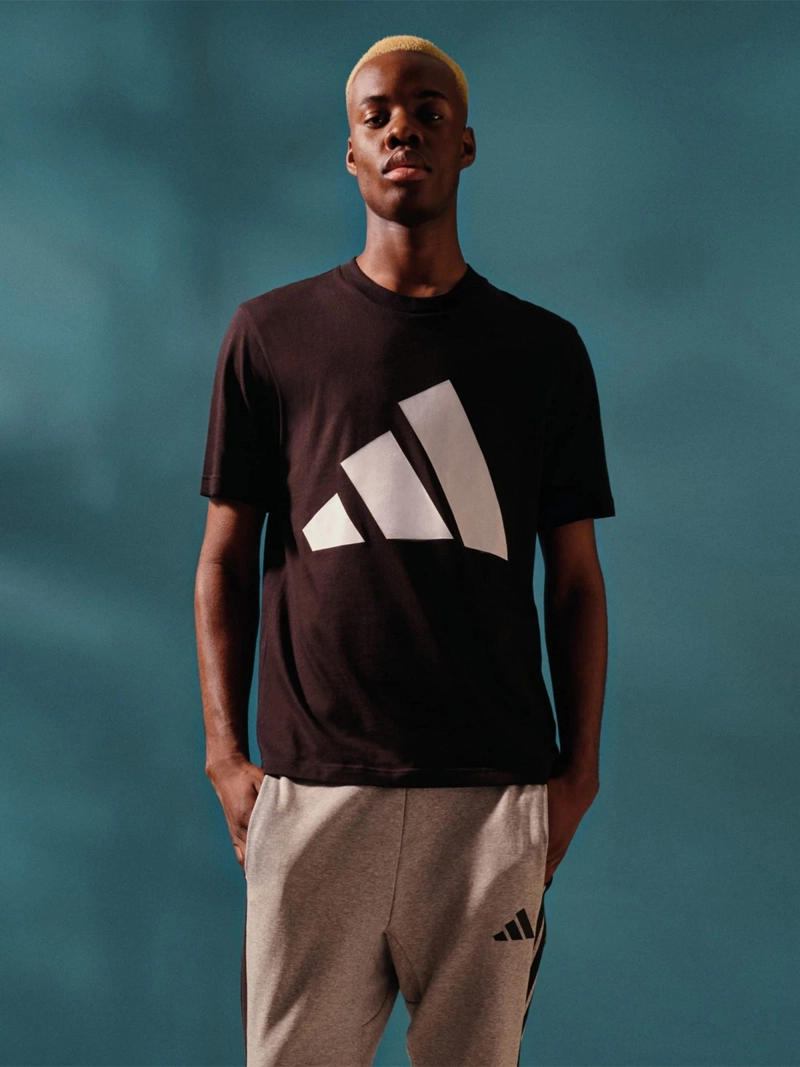 POLO  MUJER ADIDAS ESSENTIALS LOGO GRANDE ALGODÓN NEGRO - 5