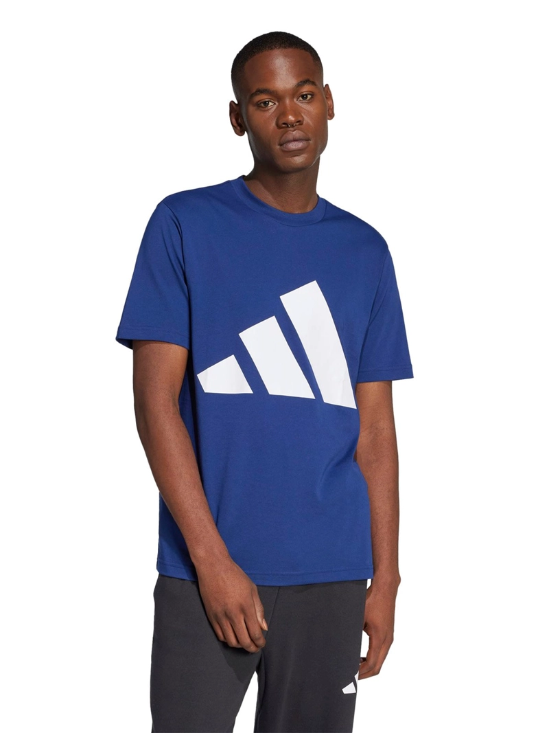 POLO  MUJER ADIDAS ESSENTIALS LOGO GRANDE ALGODÓN AZUL - 1