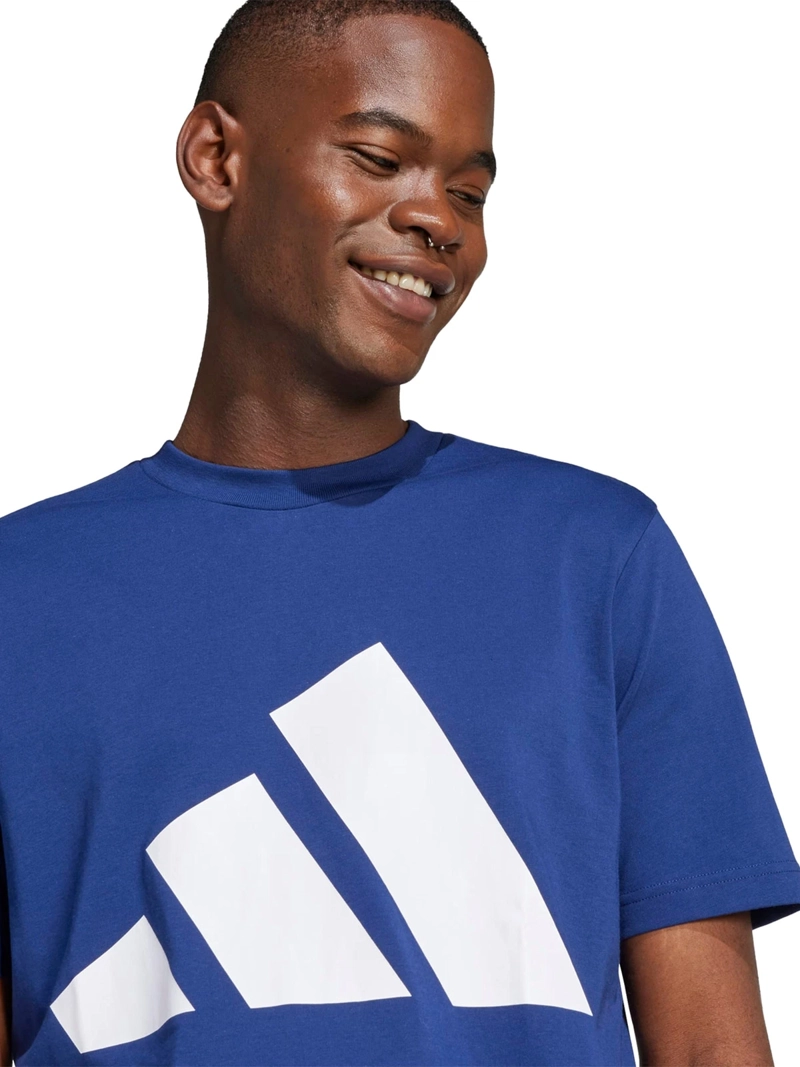 POLO  MUJER ADIDAS ESSENTIALS LOGO GRANDE ALGODÓN AZUL - 3