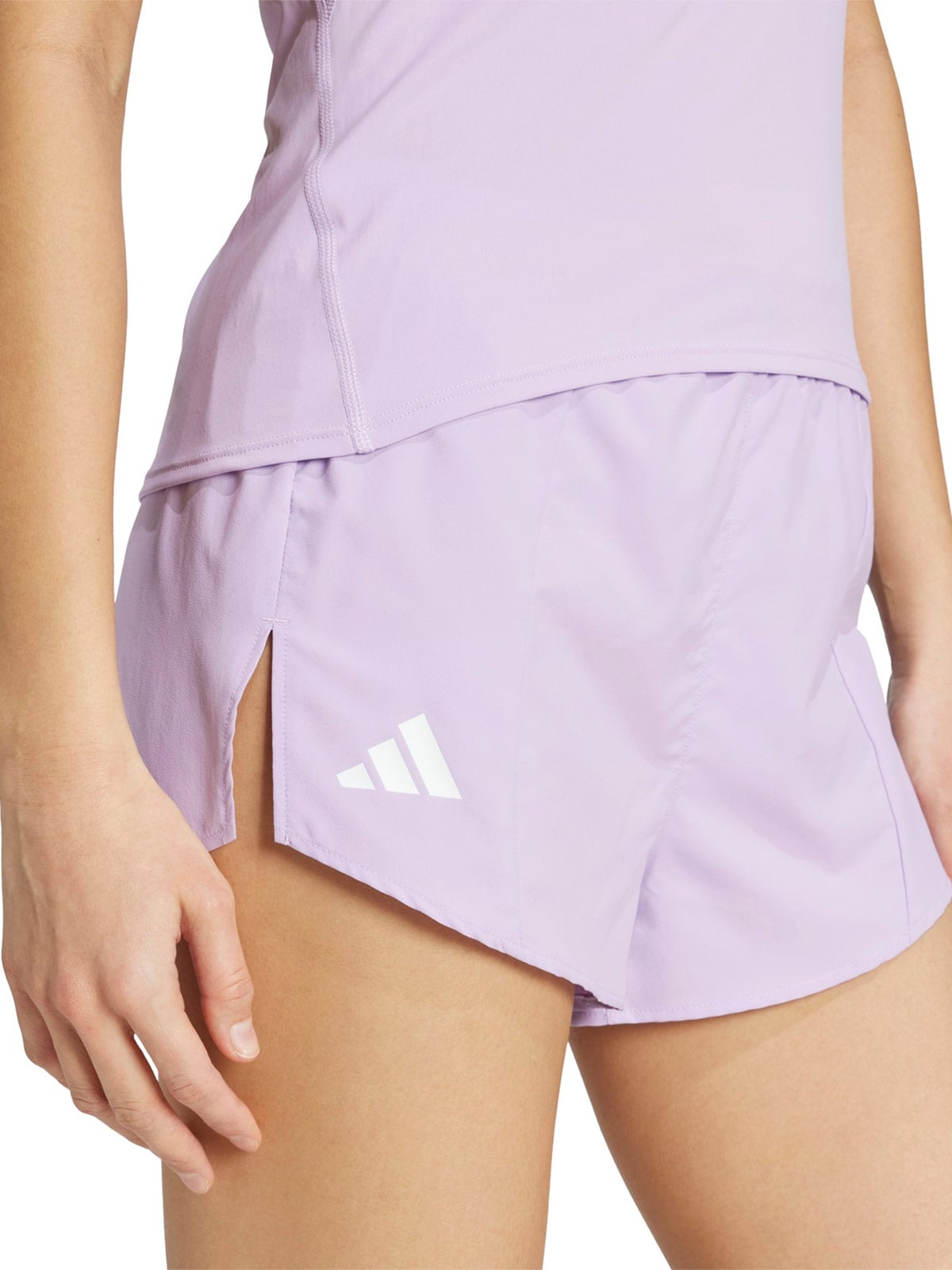 SHORTS RUNNING MUJER ADIDAS ADIZERO MORADO - 3