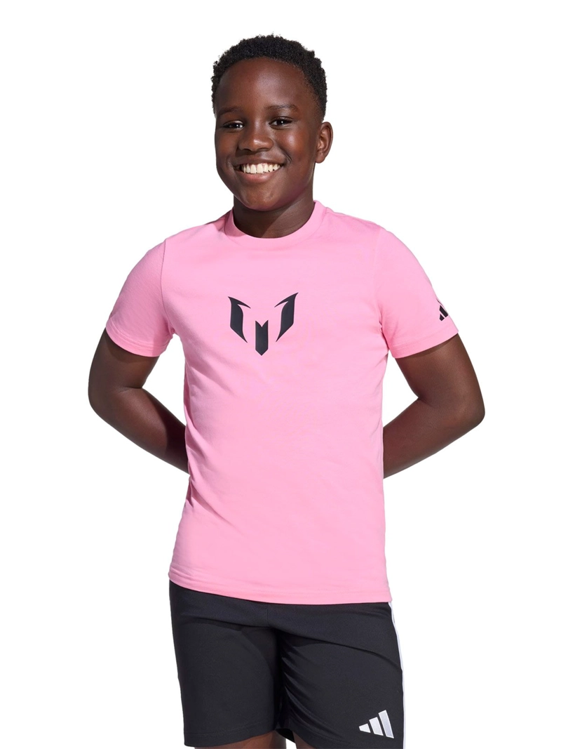 POLO TRAINING NIÑO ADIDAS GRAPHICS COE ALGODÓN ROSADO - 3