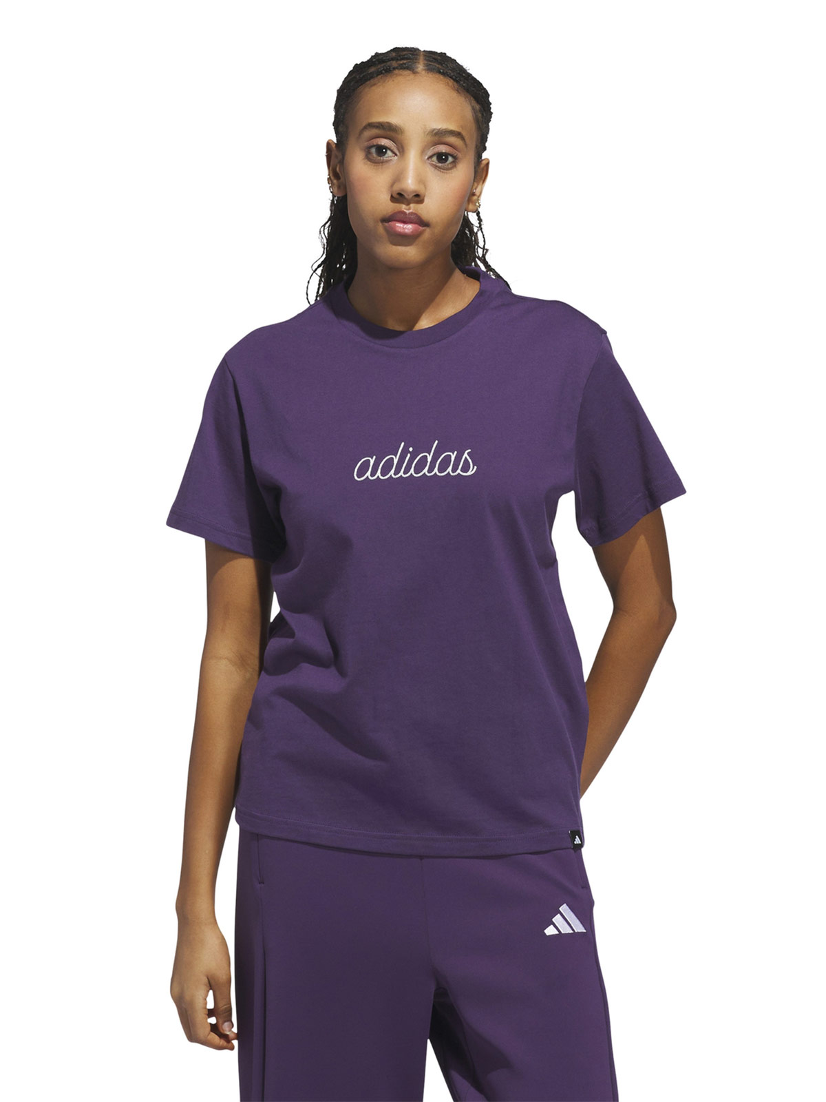 POLO MUJER ADIDAS GRAPHICS COE ALGODÓN MORADO - 1