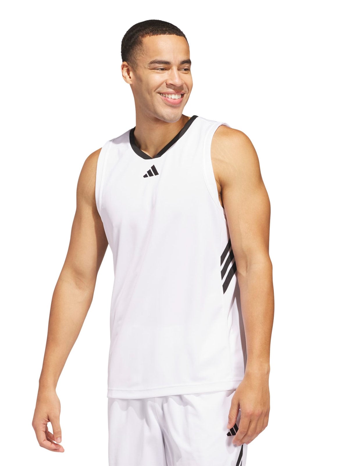 POLO BÁSQUET MUJER ADIDAS GFX BLANCO - 1