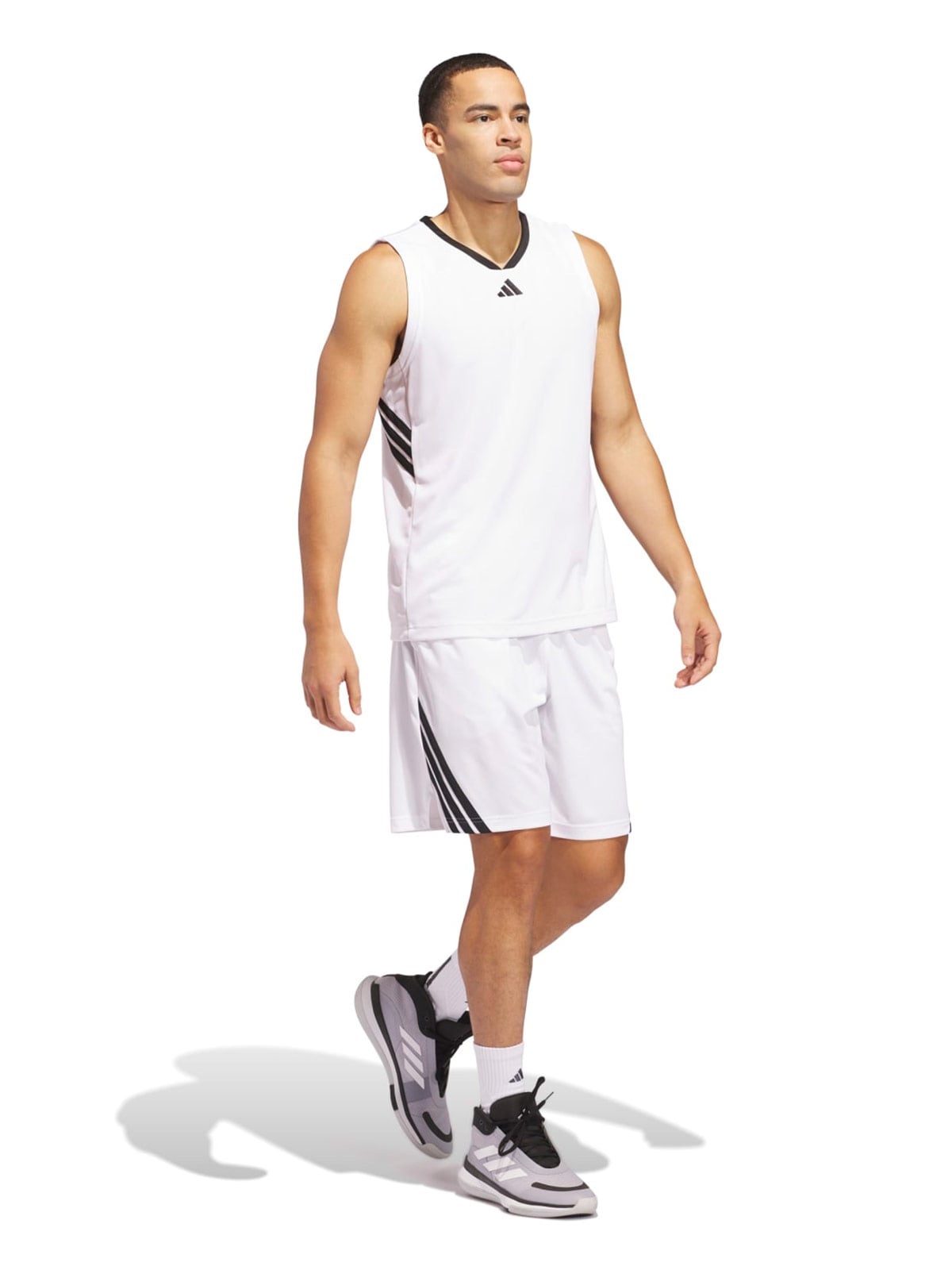 POLO BÁSQUET MUJER ADIDAS GFX BLANCO - 2