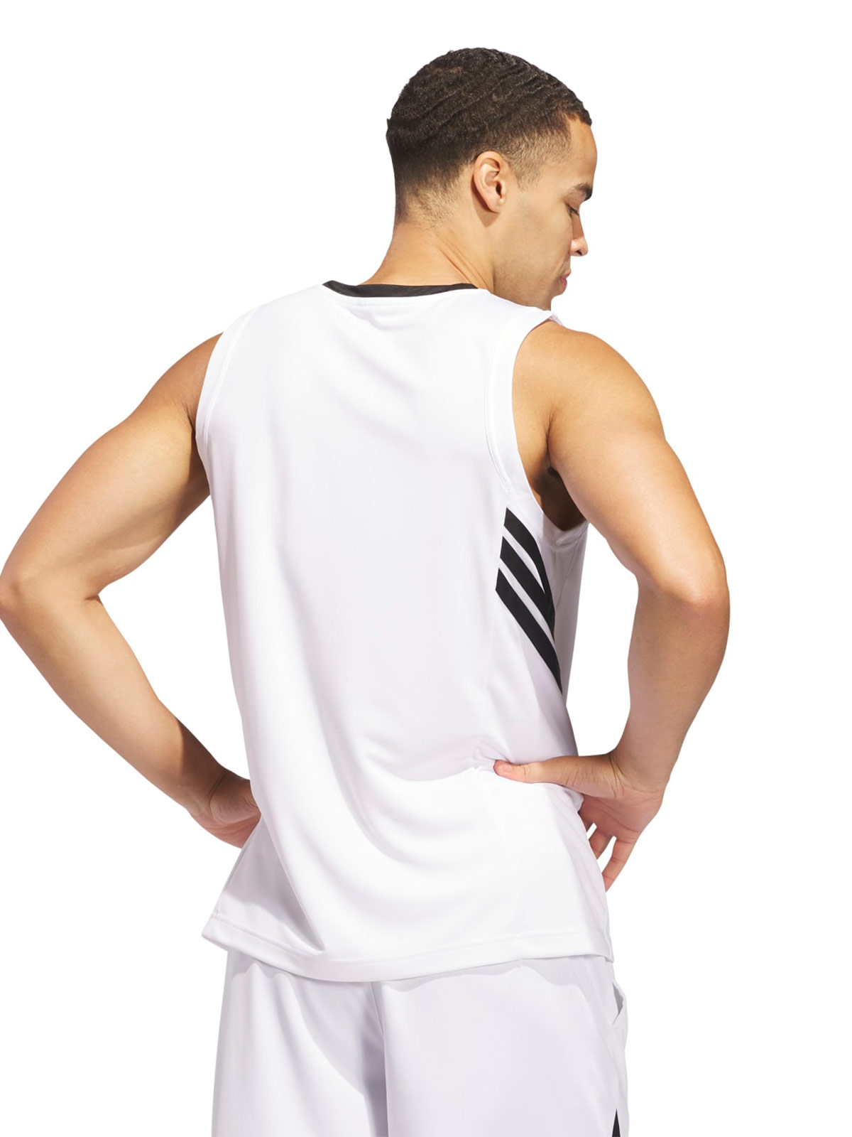 POLO BÁSQUET MUJER ADIDAS GFX BLANCO - 3