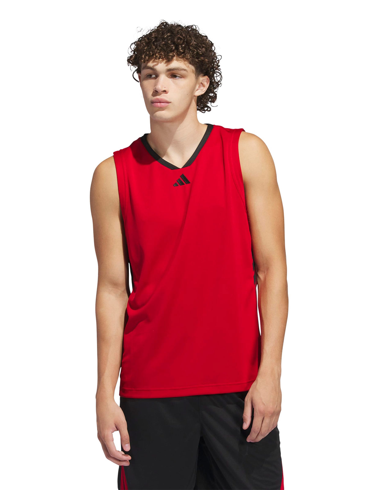 POLO BÁSQUET MUJER ADIDAS GFX ROJO - 1