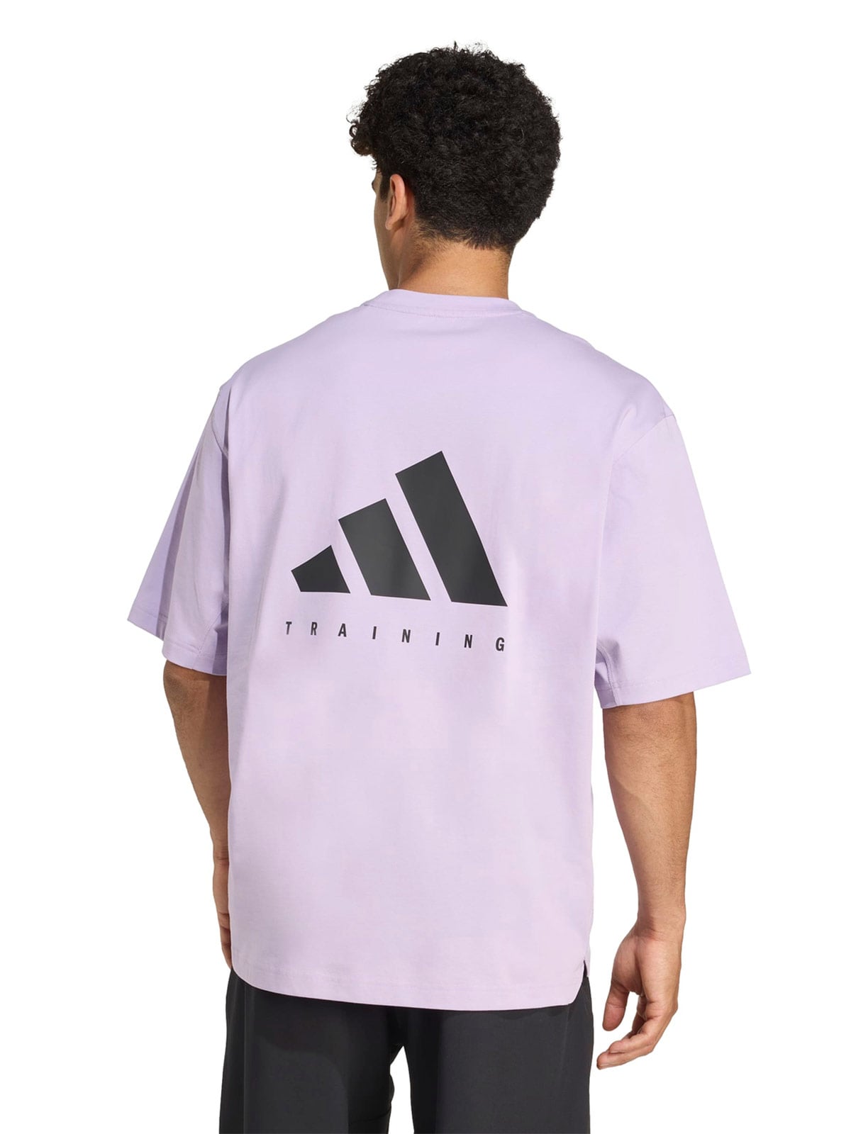SUDADERA TRAINING HOMBRE ADIDAS FUTURE LOUNGE ALGODÓN MORADO - 2