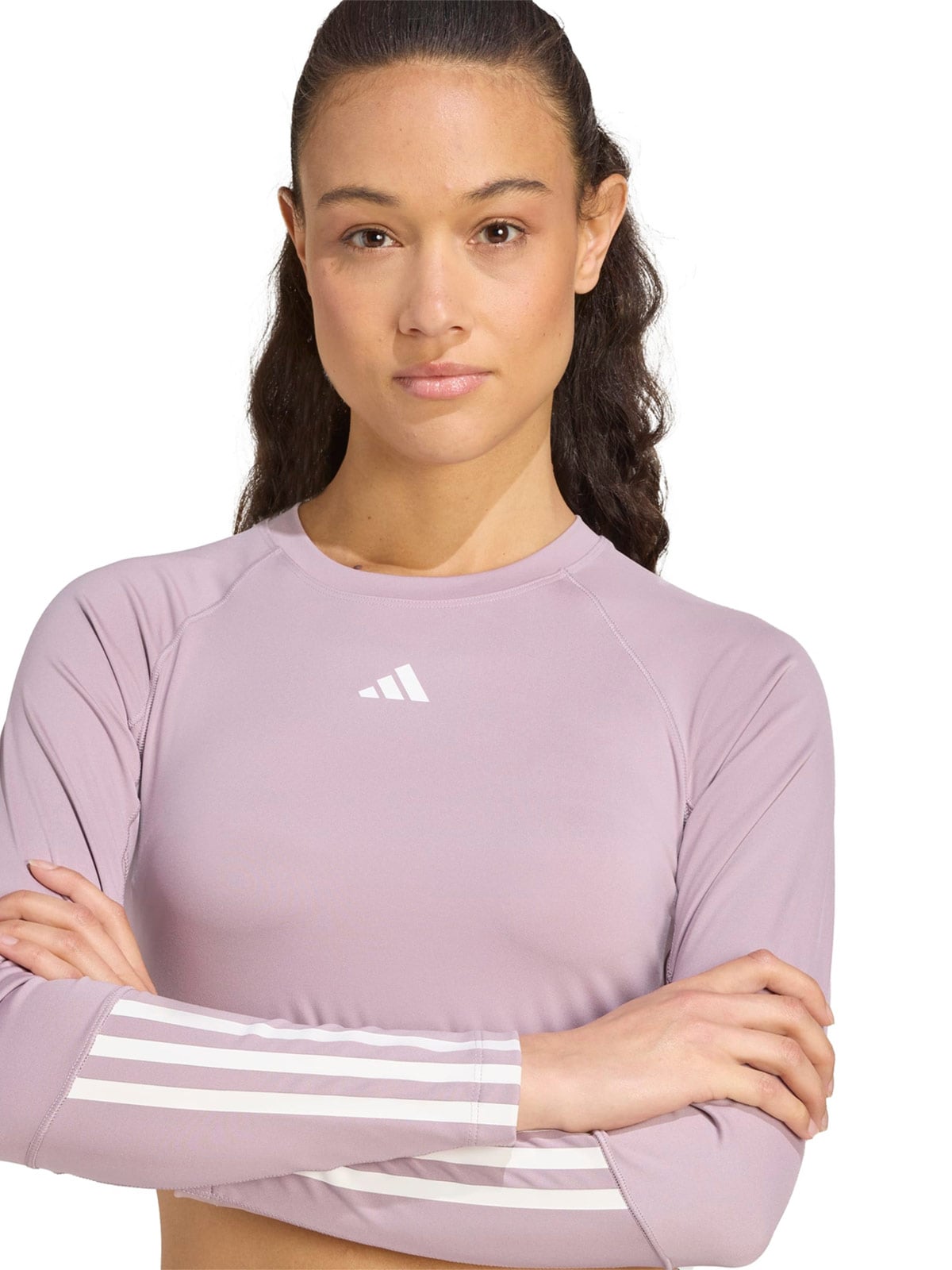 POLO TRAINING MUJER ADIDAS ESSENTIALS MORADO - 3