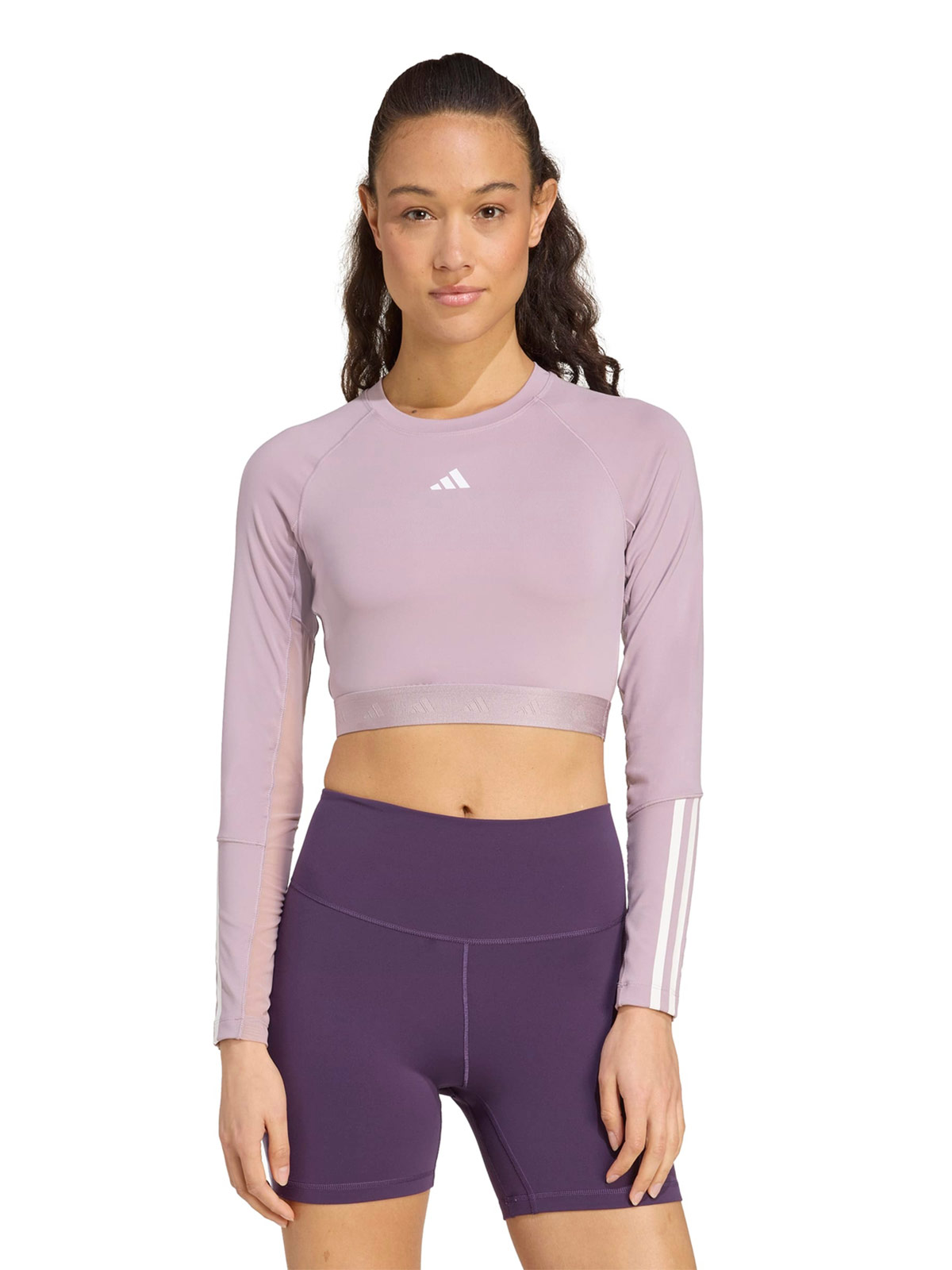 POLO TRAINING MUJER ADIDAS ESSENTIALS MORADO - 1
