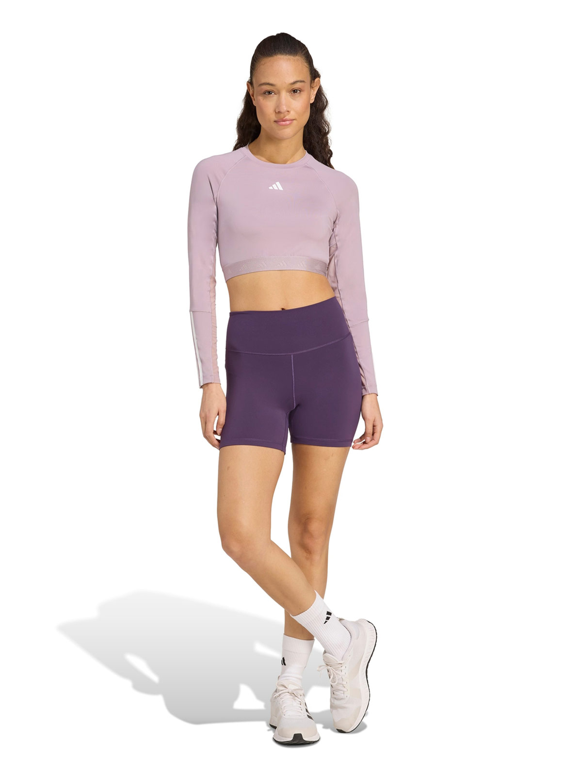 POLO TRAINING MUJER ADIDAS ESSENTIALS MORADO - 4