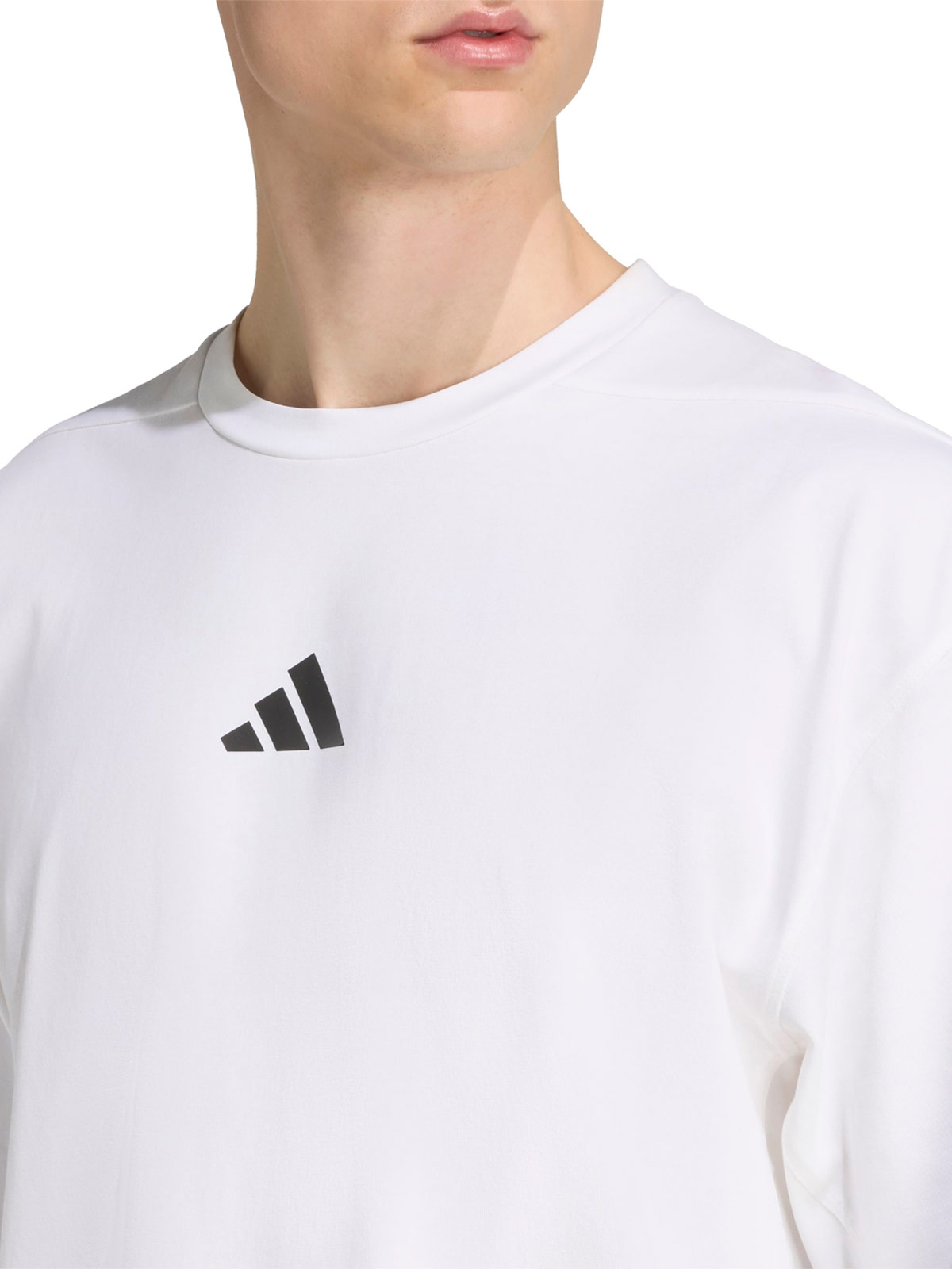 POLO TRAINING HOMBRE ADIDAS GRAPHICS COE ALGODÓN BLANCO - 4