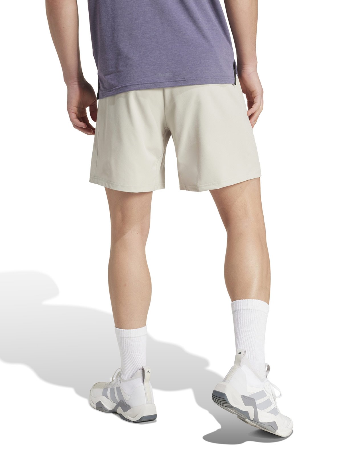 SHORTS TRAINING HOMBRE ADIDS ESSENTIALS GRIS - 4
