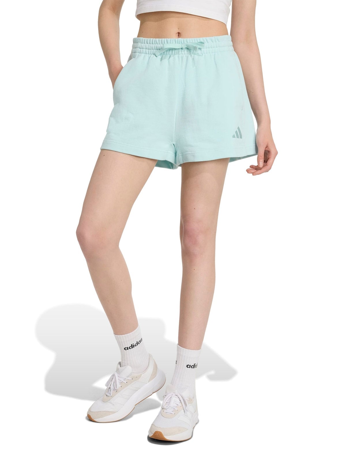 SHORTS TRAINING MUJER ADIDAS FUTURE LOUNGE VERDE - 1