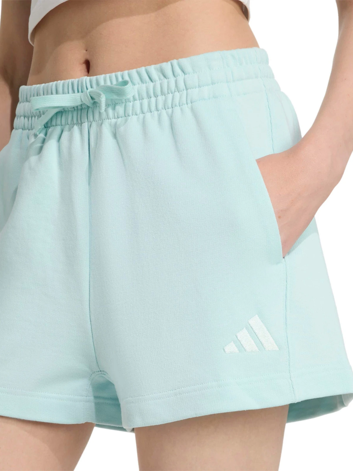 SHORTS TRAINING MUJER ADIDAS FUTURE LOUNGE VERDE - 4