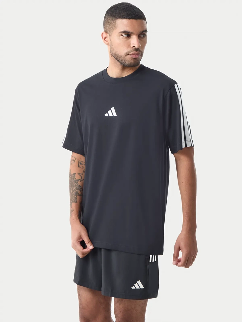 POLO DEPORTIVO HOMBRE ADIDAS ESSENTIALS ALGODÓN NEGRO - 3
