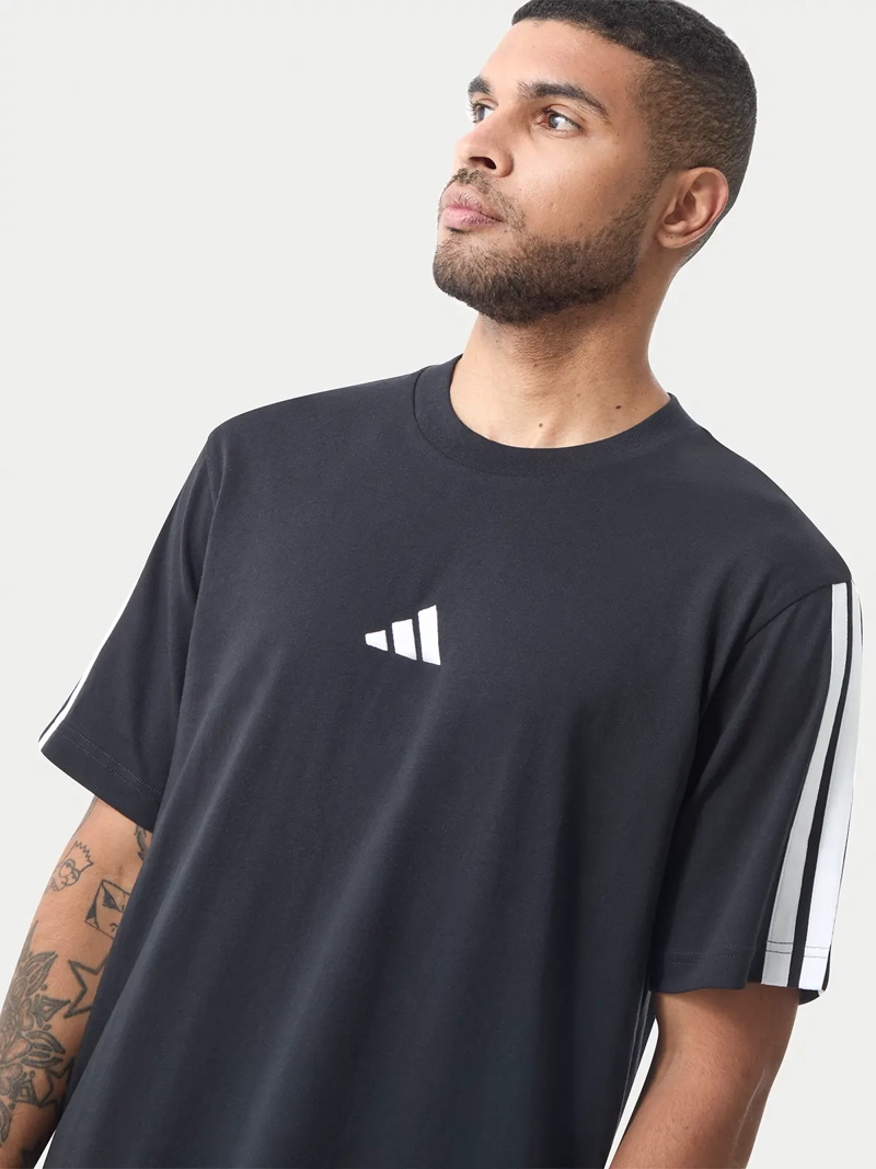 POLO DEPORTIVO HOMBRE ADIDAS ESSENTIALS ALGODÓN NEGRO - 4