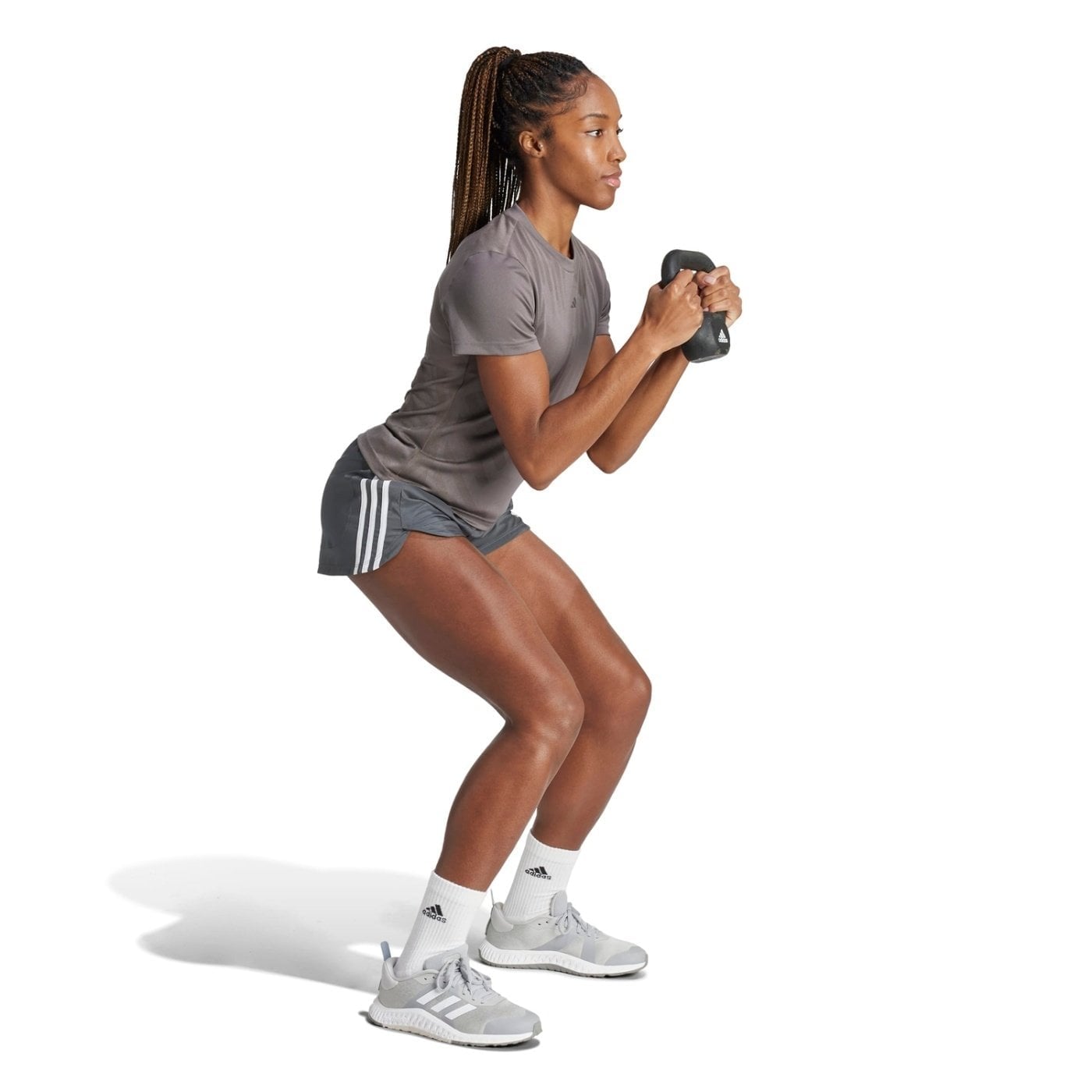 SHORT MUJER ADIDAS TRAINING 3 TIRAS WOVEN TIRO ALTO - 1
