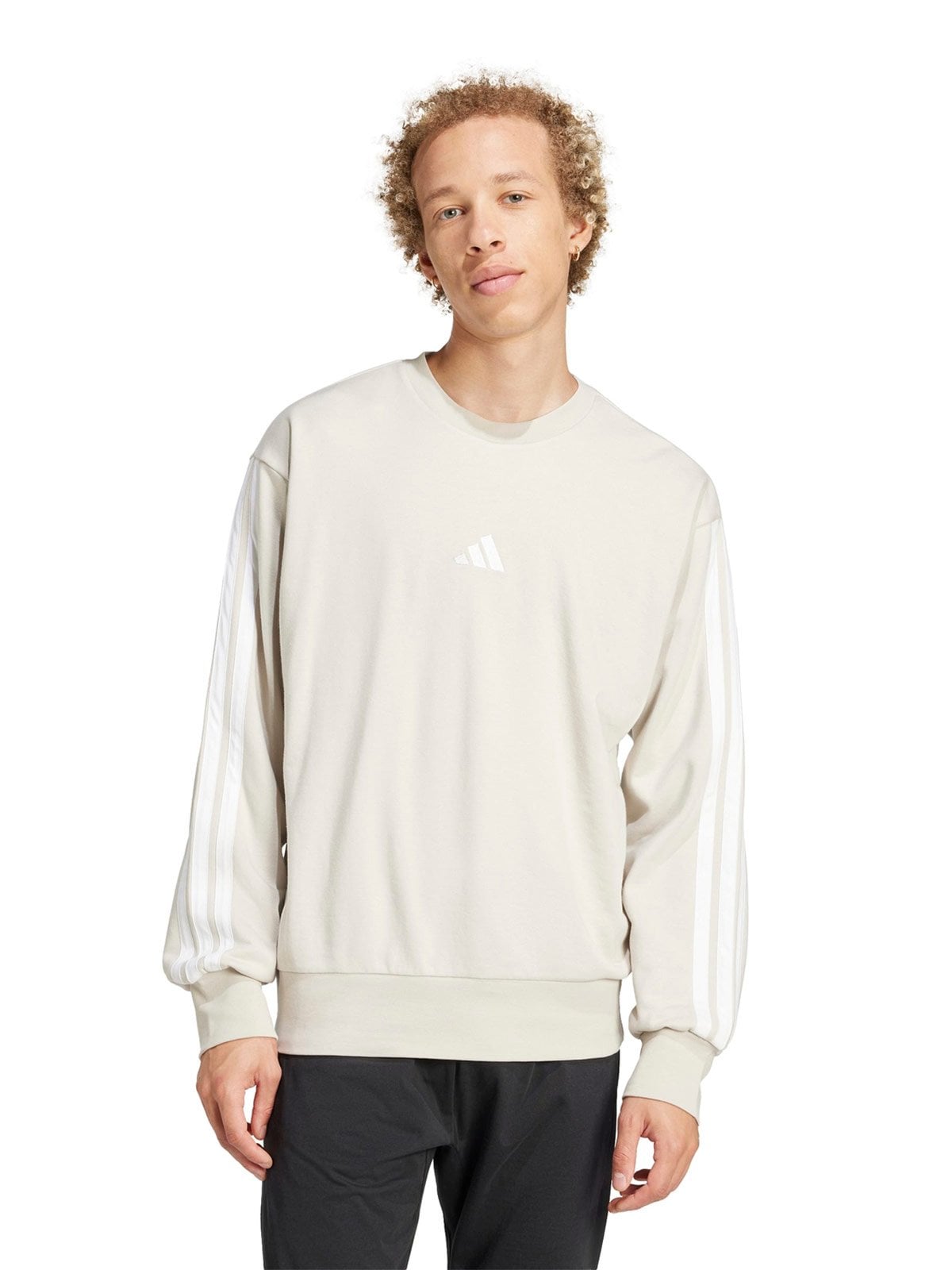 POLERA ESSENTIALS 3 TIRAS HOMBRE ADIDAS TRAINING ALGODÓN - 1