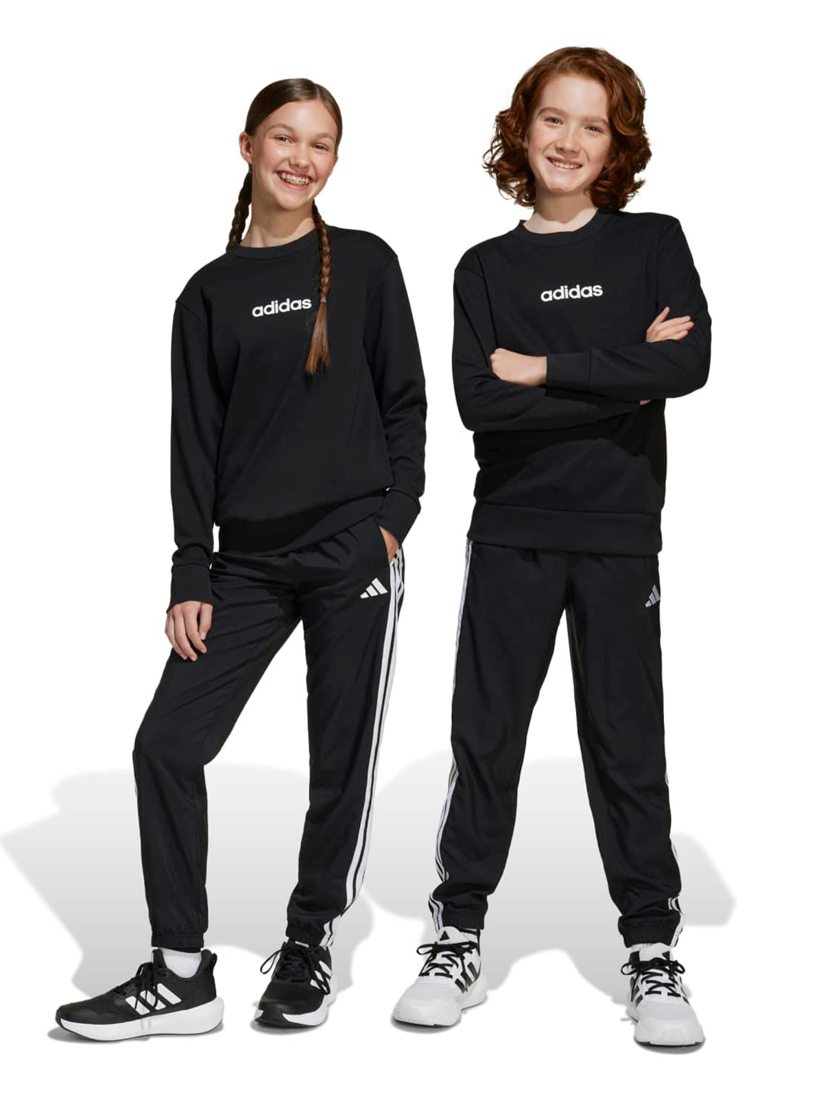 PANTALÓN BUZO INFANTIL UNISEX ADIDAS NEGRO CLIMACOOL - 3