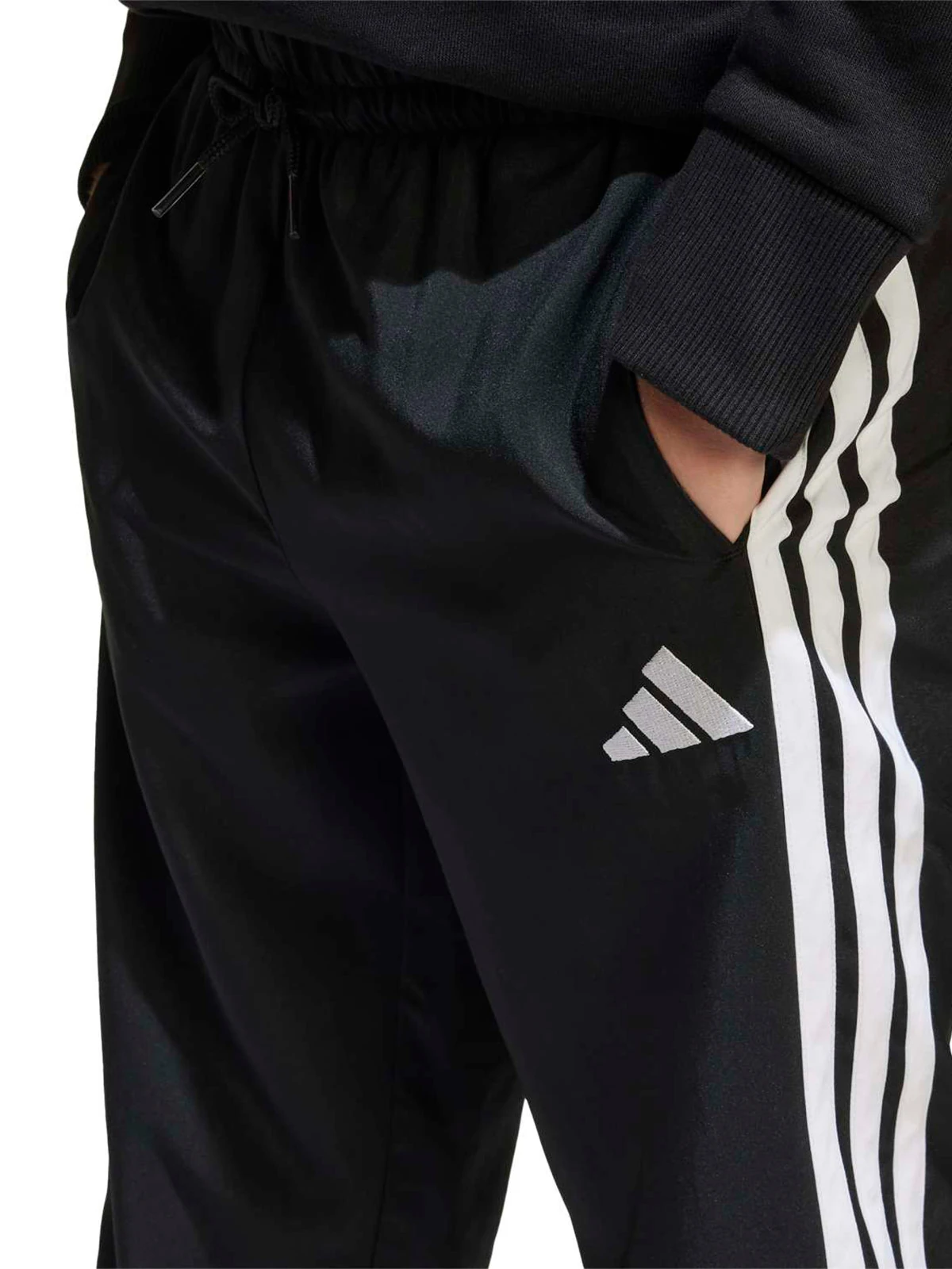 PANTALÓN BUZO INFANTIL UNISEX ADIDAS NEGRO CLIMACOOL - 6