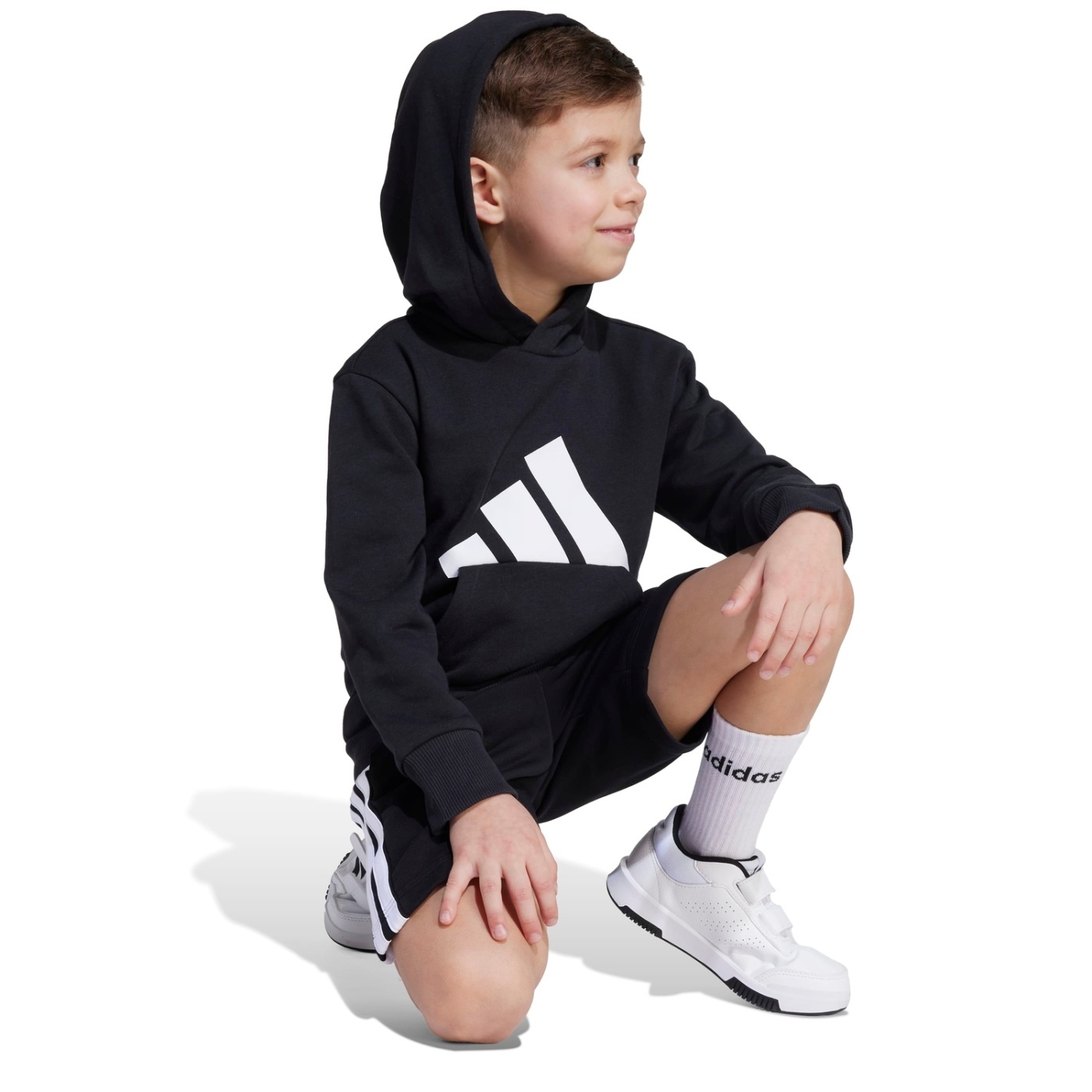 POLERA DEPORTIVA ALGODÓN NIÑO ADIDAS ESSENTIALS TRAINING CAPUCHA - 5
