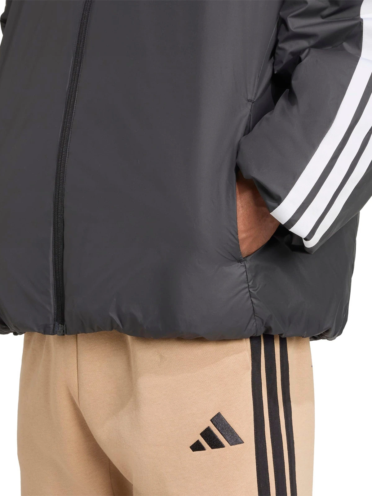 CASACA CAPUCHA ESSENTIALS HOMBRE ADIDAS POLIÉSTER - 3