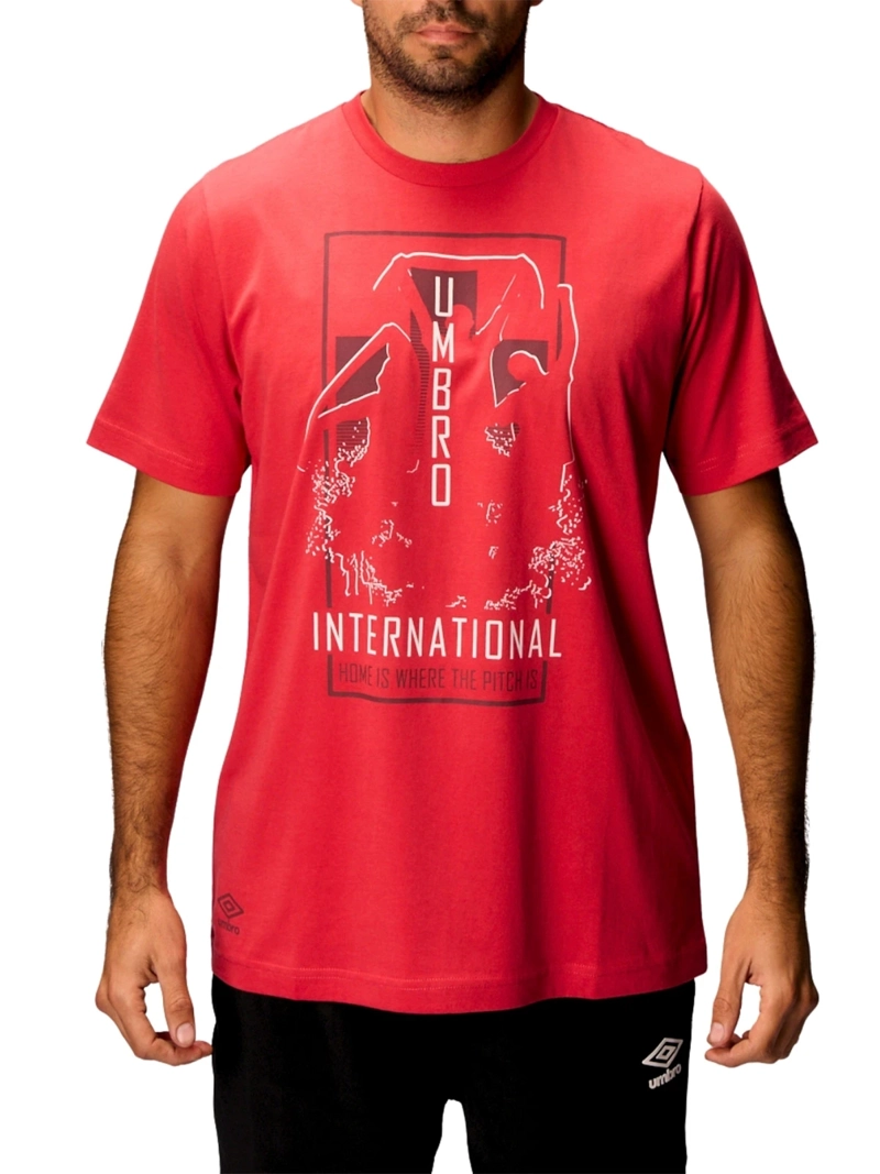 POLO FÚTBOL HOMBRE UMBRO ESTAMPADO DR24016-KYJ ALGODÓN - 1