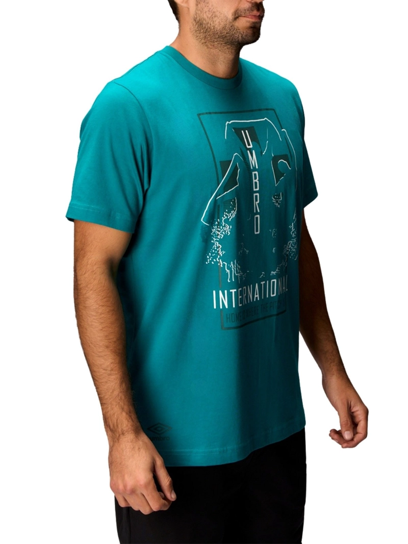 POLO FÚTBOL HOMBRE UMBRO ESTAMPADO DR24016-MAP ALGODÓN - 3
