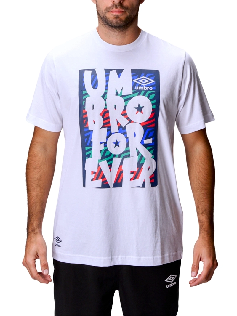 POLO FÚTBOL HOMBRE UMBRO ESTAMPADO DR24017-002 ALGODÓN - 1