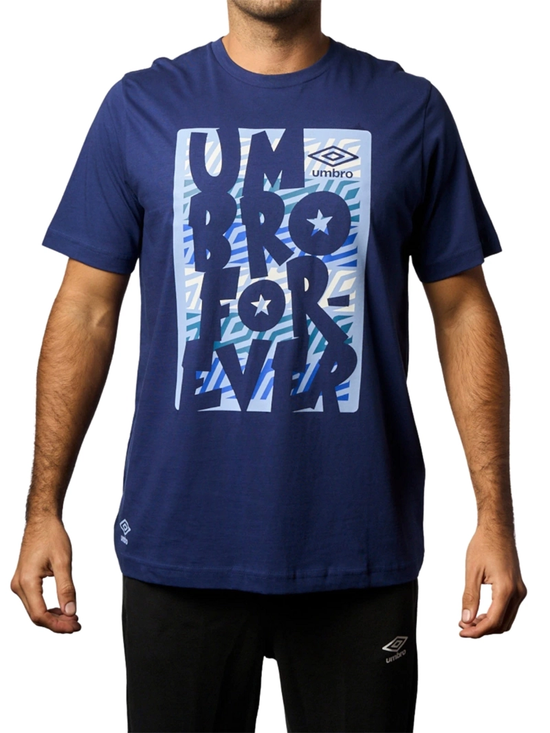 POLO FÚTBOL HOMBRE UMBRO ESTAMPADO DR24017-BM3 ALGODÓN - 1