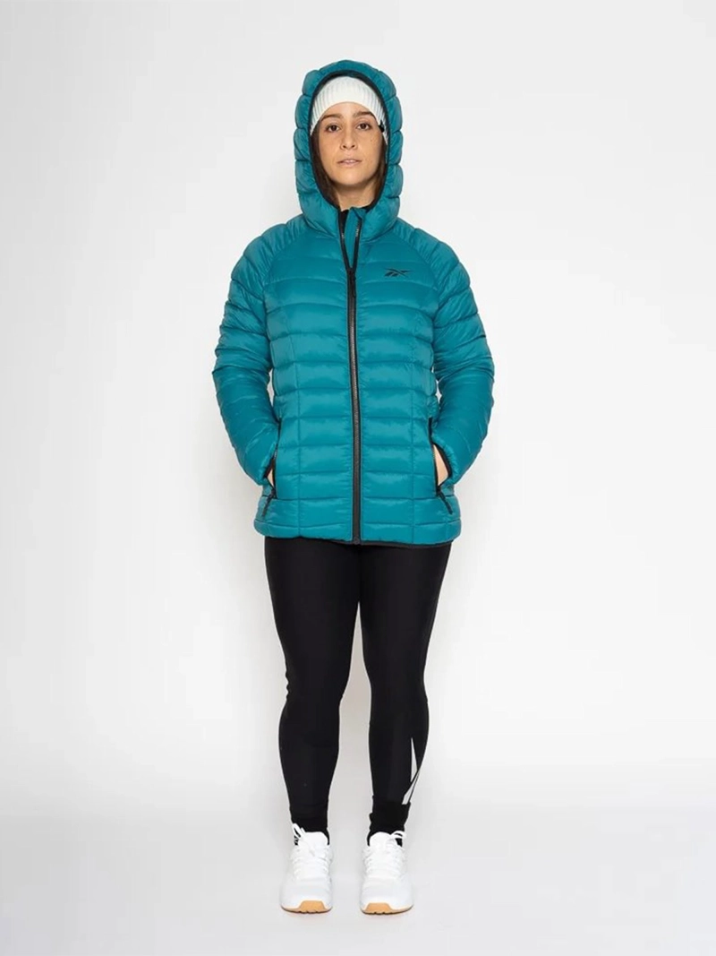 CASACA MUJER REEBOK GLACIER SHIELD VERDE - 1