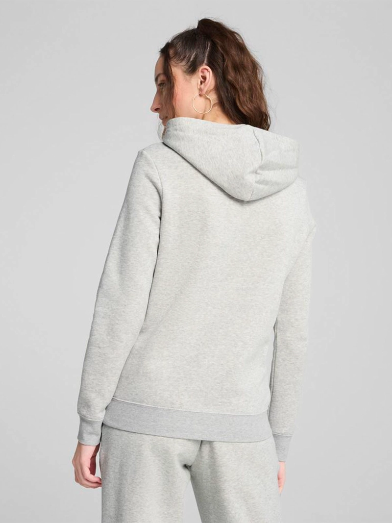 POLERÓN MUJER PUMA ESS N°1 LOGO HOODIE FL GRIS - 3