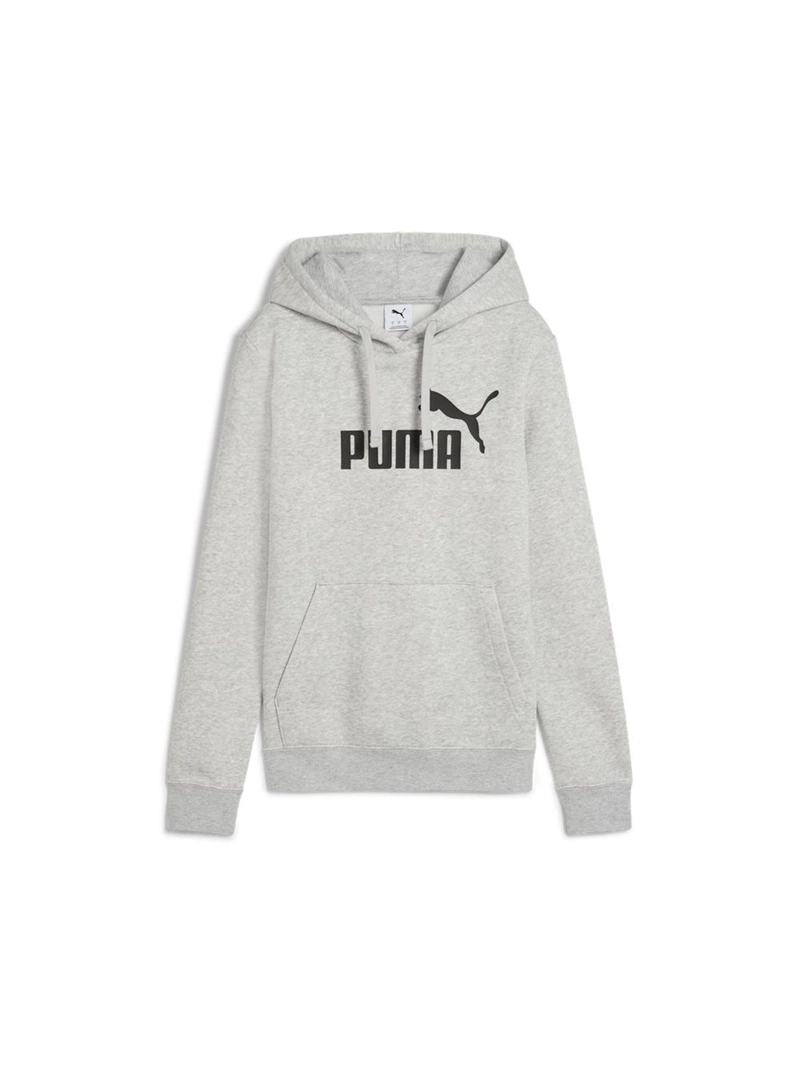POLERÓN MUJER PUMA ESS N°1 LOGO HOODIE FL GRIS - 6
