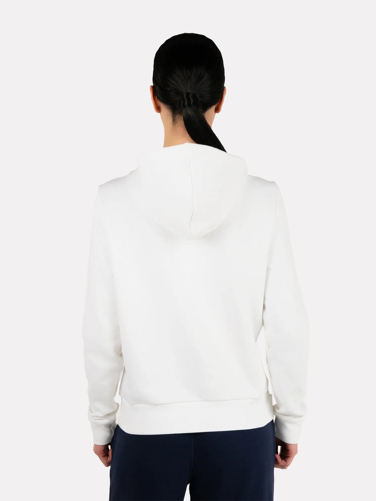CASCA MUJER REEBOK IDENTITY BIG LOGO FLEECE HOODIE ALGODÓN BLANCO - 2